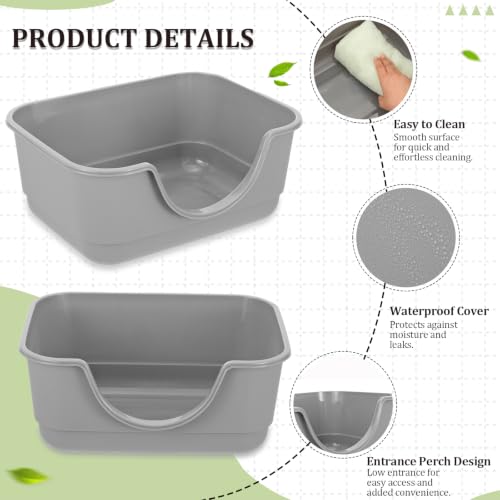 4Pcs Plastic Chicken Nesting Box for Laying Eggs, Floor Large Chicken Laying Boxes for Hens Ducks and Chickens, Hen Nesting Box for Chicken Coop, Backyard, Farm House, Easy to Clean