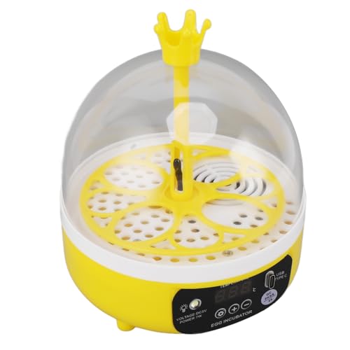 Haofy Mini Egg Incubator Automatic Temperature Humidity Control Chickens Ducks Pigeons Candler (Auto Turning)