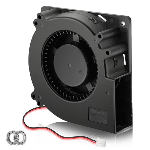 120mm x 32mm 24V DC Brushless Radial Centrifugal Blower Fan 2Pin | Dual Ball Bearing, High Speed for DIY Electronic Ventilation Exhaust, Inflatable Fan Replacement Project - style: 24V 2PIN