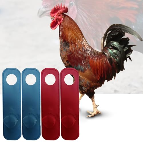 Gamefowl Supplies Chicken Leg Bands Rooster Booster Protection Accesorios para Gallos De Pelea Accessories Tie Cords for Gamefowl Accessories 2 Pairs Blue & Red, Leg Protect & Care - color: Sky Bue and Red