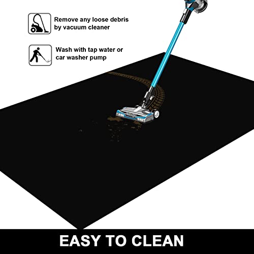 AiBOB Garage Floor Mat, 36 X 50 inches, Oil Spill Mat Under Car, Waterproof Backing Absorbent Pad Protects Floor, Durable, Reusable, Black - size: 3' x 4'2" (Rectangular)
