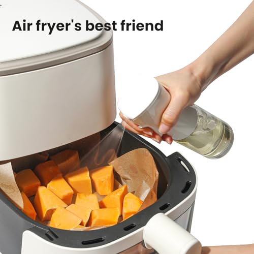 Oil Sprayer 150ml glass bottle. Upgraded Version.Fine Mist Spray Bottle for Air Fryer, Olive Oil, Avocado Oil, Healthy Nonstick Frying, Commercial & Home Kitchen Use (PS88604) - style: PS88604