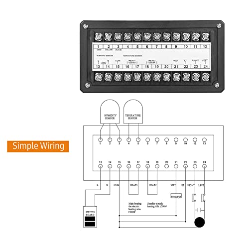 Automatic Egg Incubator 160V-220V 50Hz, Digital LED Display with Humidity Control & Auto Egg Turner for Chicken Duck Quail Eggs, Hatching Machine for Poultry Breeding