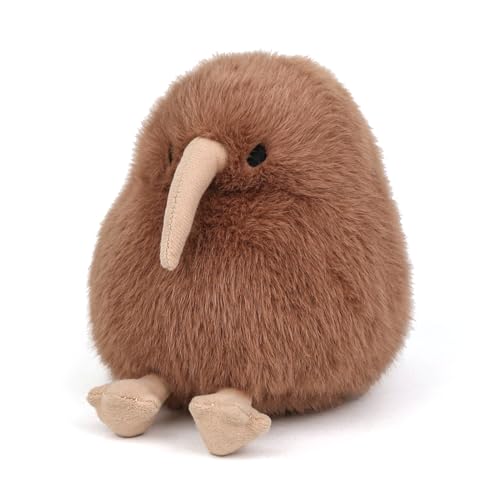 Kiwi Plush Bird Stuffed Animal Little Kiwi Stuffed Plush Toy - Realistic 4.5 inch Kiwi Plushie Christmas Birthday Valentine's Day Gift for Kids Girlfrends - color: Kiwi