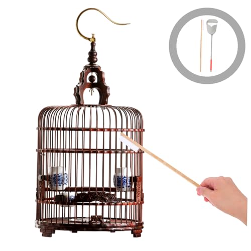 BESTonZON 2Pcs Bird Cage Cleaning Brush Set Efficient Droppings Scoop Multi Function Cleaning Tool for Small Pet Cages User Friendly Durable Accessories for Bird Care