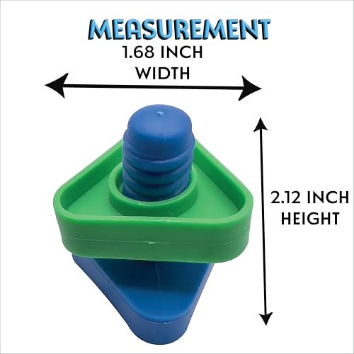 1059 Pk4 Jumbo Bird Bolts - Brightly Colored Plastic Interactive Foot Toys, Big Chunky Pieces, Easy to Turn, Excellent for Medium Size Pets Like African Grey Cockatoo Amazon