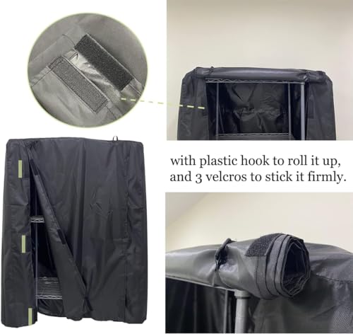J&C Black 420D Heavy Duty Bird Cage Cover Blackout Sun Light for Night Waterproof Black Material Birdcage Covers for Bird Sugar Glider Cat Rabbit Cage Medium (Upgraded) (XL-38x23.5x51in-Black) - size: XL-38x23.5x51in-Black