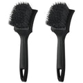 2 Pcs Bird Bath Brush Black Hard Bristle Cleaning Brush with Ergonomic Handle Utility Bird Bath Scrub for Bird Feeder Bath Accessories Fountain Outdoor Cleaning