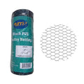 PVC Hexagonal Poultry Netting Chicken Wire 12" x25' x 1" Mesh 20GA Black - size: 12"x25'-1" 20GA