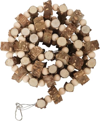 Bird Parrot Ladder Bridge Toy, Bird Swing Toy, Natural Pepper Wood Hanging Pet Chewing Toy, Rat Hamster Climbing Toys, Cage Accessories for Bird Parrot Rat Squirrel Sugar Gliders - size: 59.1 × 3.9 Inch