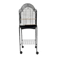 YML Bar Spacing Shell Top Bird Black Cage with Stand, Small