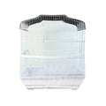 Birdcages Mesh Net Skirt Cover Reusable Stretchy Bird Cage Seed Catcher 35CM (White)