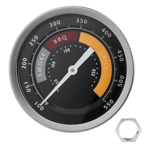 3695528R06 Grill Thermometer Fit for Oklahoma Joe's Smoker | 2 Pack Temperature Gauge BBQ Thermometer Gauge for Smoker Oven and Charcoal Gas Grills, 13/16-inch Accessories - size: 1 Pack