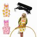 2 Pcs Bird Diapers Bird Harness Flight Suits Diapers with 80 Inch Flying Leash Reusable Parrot Nappy with Waterproof Inner Layer for Cockatiel Budgie Conure Parakeet Lovebird-Heart&Duck