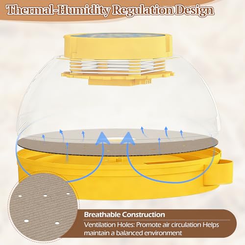 12 Pack Upgraded Corrugation Hatching Mat with Ventilation Holes, Textured Disposable and Absorbent Hatch Floor Covering, for Stable Chick Footing and Humidity Balance in 24-Egg Incubators