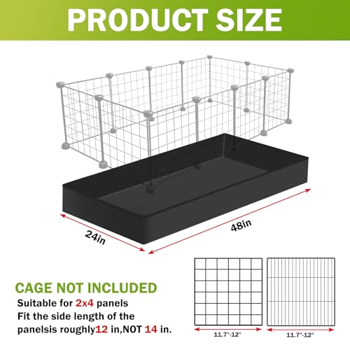 DZWLKJ Guinea Pig Cage Liner,Tarp Bottom Waterproof and Washable Base,Elastic Cord, Also for Rabbits, Bunny, Chinchesillas, Hedgehog, Ferrets and Other Small Animals(24x48 inches)