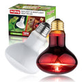 Heat lamp Bulbs Day & Night Combo, 100 Watt UVA Daylight Basking Spot Light and Red Infrared Heating Light for Bearded Dragon, Turtle, Lizard, Snake, Tortoise, Chameleon, Amphibians - 2 Pack - size: Red + White