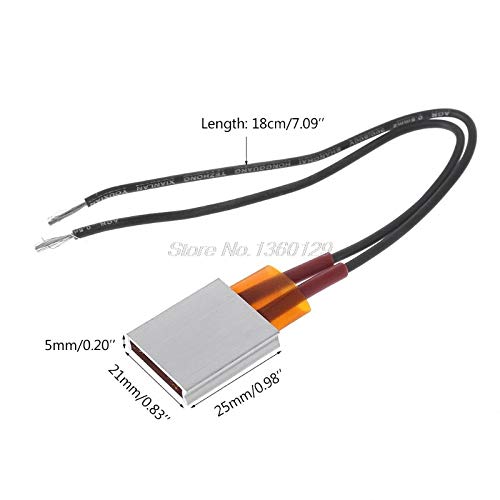 2pcs PTC Heating Element 5W-50W AC DC 24V/36V 110/220 Degree consistant Temperature Ceramic Thermostatic… (36V 220 Degree) - size: 36V 220 Degree
