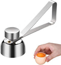 Egg Cracker Topper, Kitchen Egg Shell Cutter, Silver | Perfect Soft Boiled Egg Cutter for Raw/Soft Hard Boiled Egg