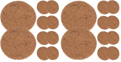 POPETPOP 10 Pcs Bird Nesting Pads, Coconut Palm Silk Pigeon Nest Mat, Bird Nesting Material, Parrots Nesting Box Pads for Pet Parakeet Breeding Hatching, Pigeon Supplies (Pack of 2) - size: 15.00X15.00X0.80CM (Pack of 2)
