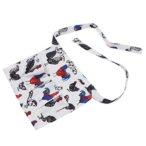 Eggs Collecting Apron with 8 Reinforced Pockets – Hands Egg Gathering Apron for Chicken Duck Goose Quail Eggs – Farmhouse Coop Kitchen Utility Size M (2 S)