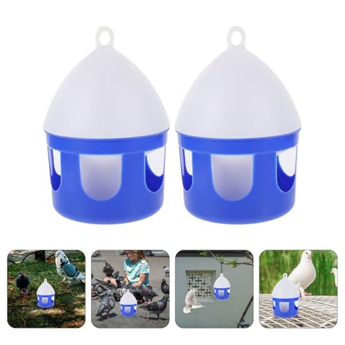 Angoily Pigeon Water Feeder 6.3 Inch Detachable Bird Water Dispenser for Pigeons Quail and Small Birds Easy Clean Outdoor Bird Feeder Accessories