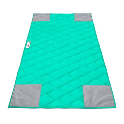 Paw Inspired PopCorner Washable Fleece Cage Liners, C&C 2x4, Green | Reinforced Corners, Super Absorbent Mat, Bedding, Waterproof Bottom, Guinea Pigs, Ferrets, Rabbits, Hamsters, Small Animals - color: Green, size: C&C 2X4