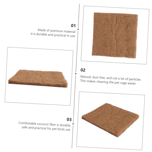 Yardwe Coconut Fiber Hatching Mat for Eggs Incubation Pad Strainer Pet Nesting Blanket