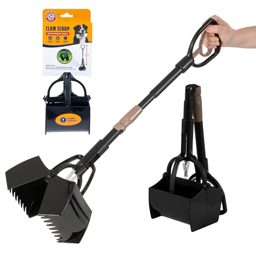 Arm & Hammer Pooper Scooper Claw Scoop Dog Poop Scooper for Yard Pet Waste Management System | One handed grabbing action makes outdoor cleanup quick, keeps hands clean while picking up after pups on daily walks outside - size: One Size, style: Claw Scoop