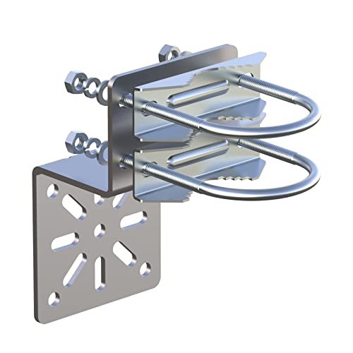 Pole Mount Bracket Anti Vibration Antenna Mount Universal Wall Mounting Bracket [ Without The Pole ] for Security Camera PTZ Dome Indoor Outdoor AP Access Point Client CPE Kits - color: 1 PCS