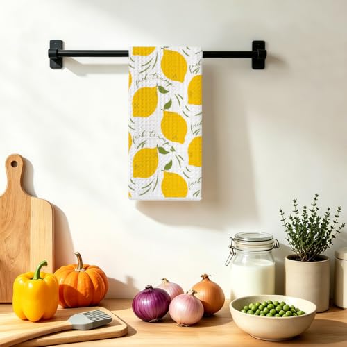Jztco Funny Trump Kitchen Towel, Lemon Gifts Reusable Hand Towels-01 | Absorbent Microfiber Dish Cloth Tea Towels for Kitchen Home Decor, Anti Trump Gifts for Women 14x24 Inch - color: Multi 1607