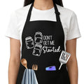 Don't Get Me Started Sourdough Apron for Women with Large Pockets - Funny Baking Aprons, Adjustable Kitchen Apron for Bread Making, Grilling - Unique Sourdough Gifts for Bakers & Moms - C20 - color: Don't Get Me Started