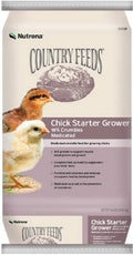 Nutrena Country Feeds Chick Starter Grower Medicated 18% Crumbles 50 Pounds