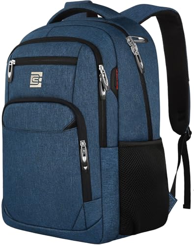 Laptop Backpack,Business Travel Anti Theft Slim College Backpack | Water Resistant Durable Computer Bag Gift for Women & Men Fits 15.6 Inch Laptop and Notebook - Blue - color: Blue, size: 15.6 Inch, style: Laptop