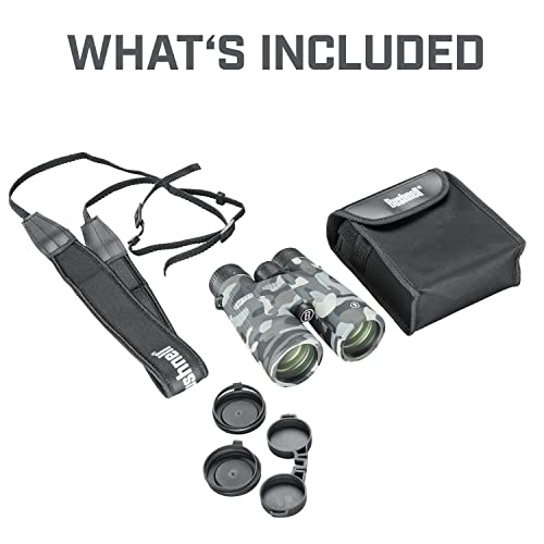 Bushnell Blackout Camo 10x42 Binoculars for Adults, Binoculars for Hunting, Bird Watching, Boating - size: 10x42