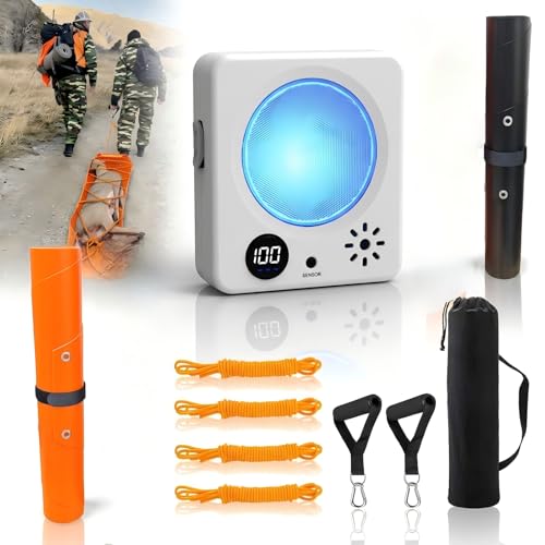Hunter Portable Game Dragging Mat + FIREGOWIN Electronic Laser Training Target System–Field Recovery & Precision Practice Bundle