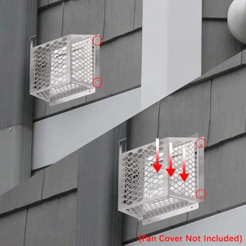 Dryer Vent Bird Guard,Dryer Vent Cover Outside for 5-6 inch Vent Hoods | Outdoor Bird Guard for Dryer Vent & Bathroom Exhaust,Stainless Steel Dryer Vent Cage 8.5"Lx8.5"Wx6"H,Prevent Bird From Enter - size: 8.5"Lx8.5"Wx6"H, style: Stainless Steel-1PCS