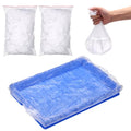 Disposable Bird Cage Liners, Clear Plastic Cage Liners for 24x16 Inch Pallets Tray Universal Elastic Film, (100 Pcs), Intended for Parakeet/Cockatiels/Rabbit/Guinea Pig - size: 24x16 Inch