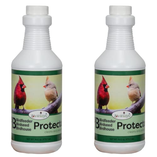 JCS Wildlife 3B Bird Seed, Bird Feeder, and Birdhouse Protector 16 oz. Spray - Natural Enzyme Formula (2, 16 oz. Refill (No Spray Head)) - size: 1 Count (Pack of 2)