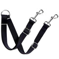 SunGrow 16-24" Adjustable Double Dog Walker Leash, Lightweight Dual Lead with 360° Swivel Zinc-Alloy Clips, Durable Polypropylene Strap, Fits Small to Medium Breeds, Ideal for Daily Walks & Training - size: 16 - 24 in