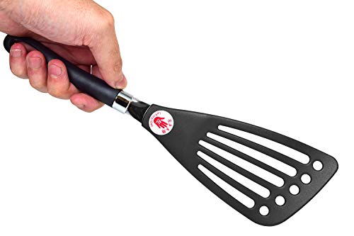 Left Handed Spatula Egg Flipper Fish Spatula Slotted Turner 12” | Seki Japan for Left Handed Gifts Utensils Cookware - color: Nylon, size: for Left-handed