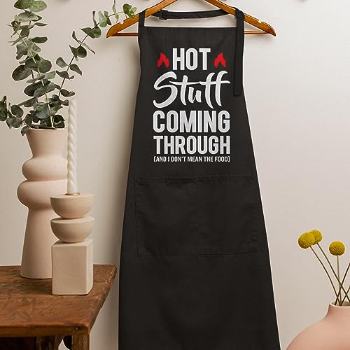 SANDJEST Funny Mens Aprons with Pockets for BBQ Grilling Cooking Grandpa Husband Apron for Birthday Christmas Father's Day - color: Funny 3