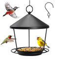 DoReFaSolWild Bird Feeders Hanging Balcony Bird Feeder Hanging Bird Bath | Bird Feeder for Outdoor Hanging Bird Bath and Feeder with Chain and Hook Hanging Bird Feeder with Roof Bird Feeder For Patio - size: M
