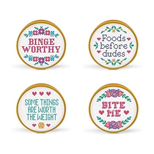 FRED STITCHES Bag Clips, Set of 4, 2.4 Inches in Diameter (5274203) - style: IN STITCHES