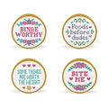 FRED STITCHES Bag Clips, Set of 4, 2.4 Inches in Diameter (5274203) - style: IN STITCHES