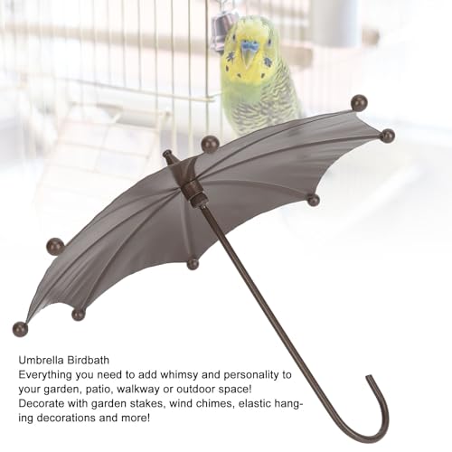 Metal Bird Feeder Rain Guard,Hanging Bird Feeder and Bath Umbrella Shade Hummingbird Oriolefeeder Tray Bath Pond Or Drinker for Outdoor Garden Decor