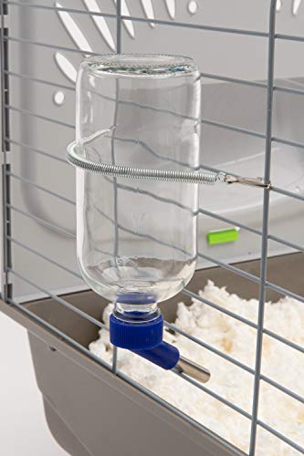 Lixit Glass Water Bottles for Small Animals and Birds (16oz), Clear (COMINHKR016337) (Pack of 2) - size: 16oz (Pack of 2)