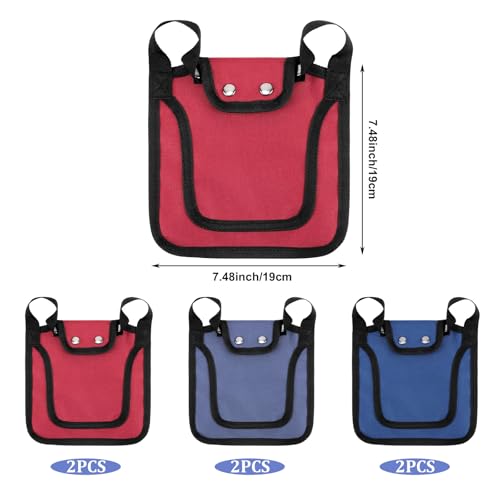 Chicken Saddles with Adjustable Straps, Breathable Chicken Aprons, 6 Pcs | Small Medium Large Hens Protector Vest Poultry Accessories for Rooster Mating, Back Feather Loss Prevention, 3 Colors