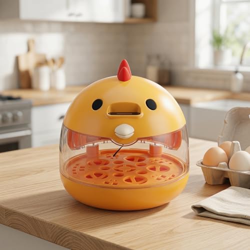 BESTonZON Small Egg Incubator for Hatching Chicks Quail Duck, Smart Poultry Hatcher with Automatic Turning Humidity Control, Clear Window Bird Incubadora