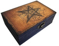 RK Collections Wooden Tarot Box for Cards Crystal Holder | Astrology Trinket Keepsake Box. Fengshui Luck Talisman Decorative Gift Case/Holder. (6.5" Tarot/Evil Eye/Ouija) - style: Tarot